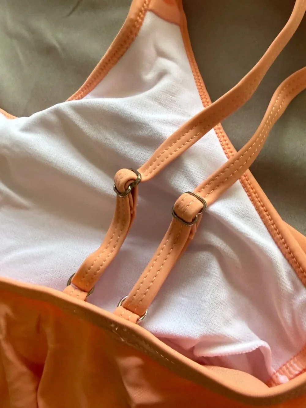 Unbranded Women's High Waisted Tankini Set Peach Floral Size Small New With Tags